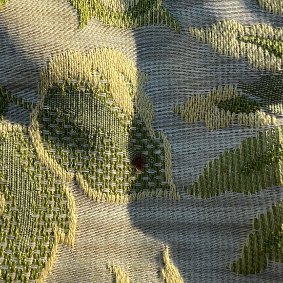 Gorgeous Silk Floral Brocade Yellow & Green Fabric - Picture 5 of 9